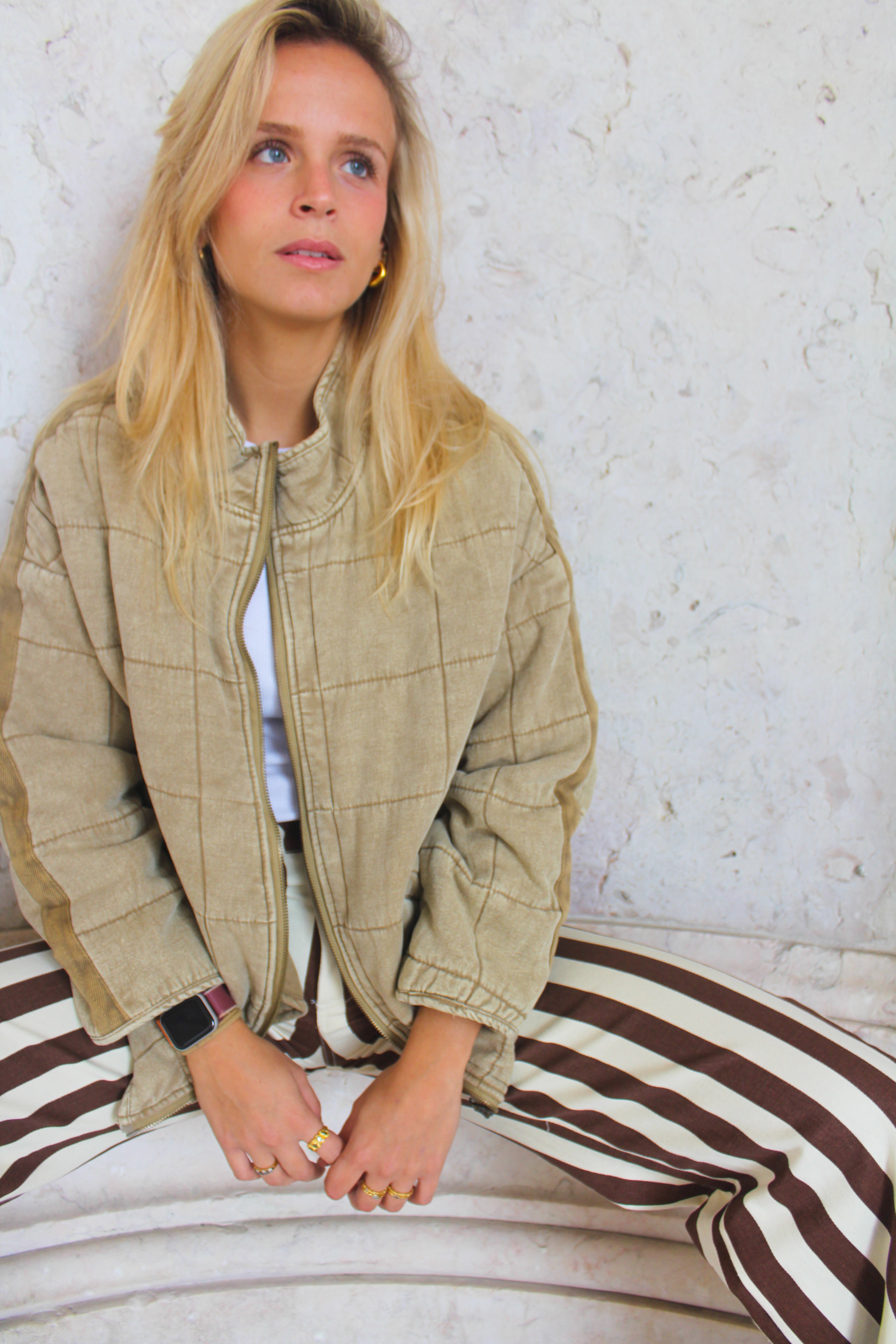 CAMEL DENIM JACKET