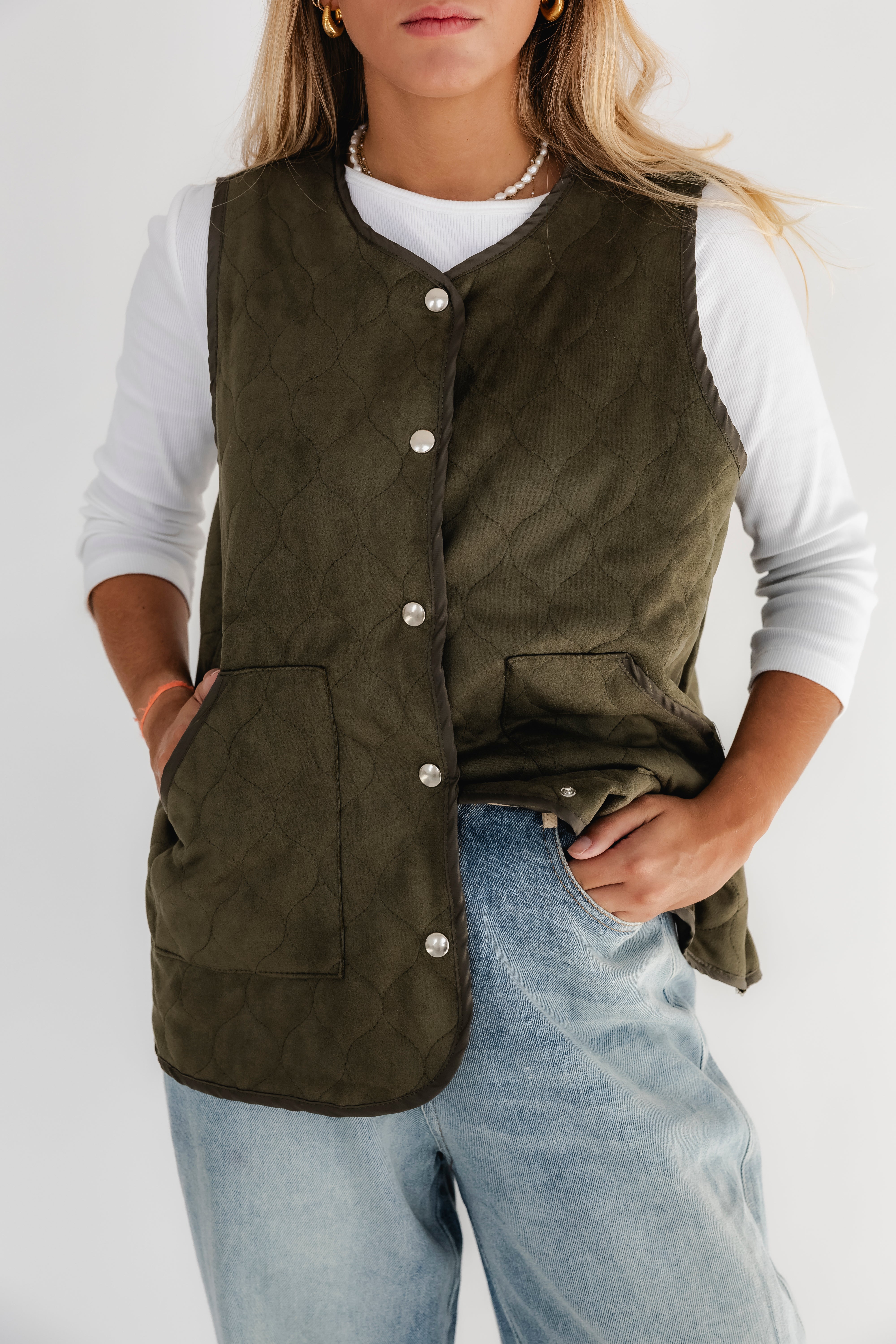 SUEDE GREEN VEST