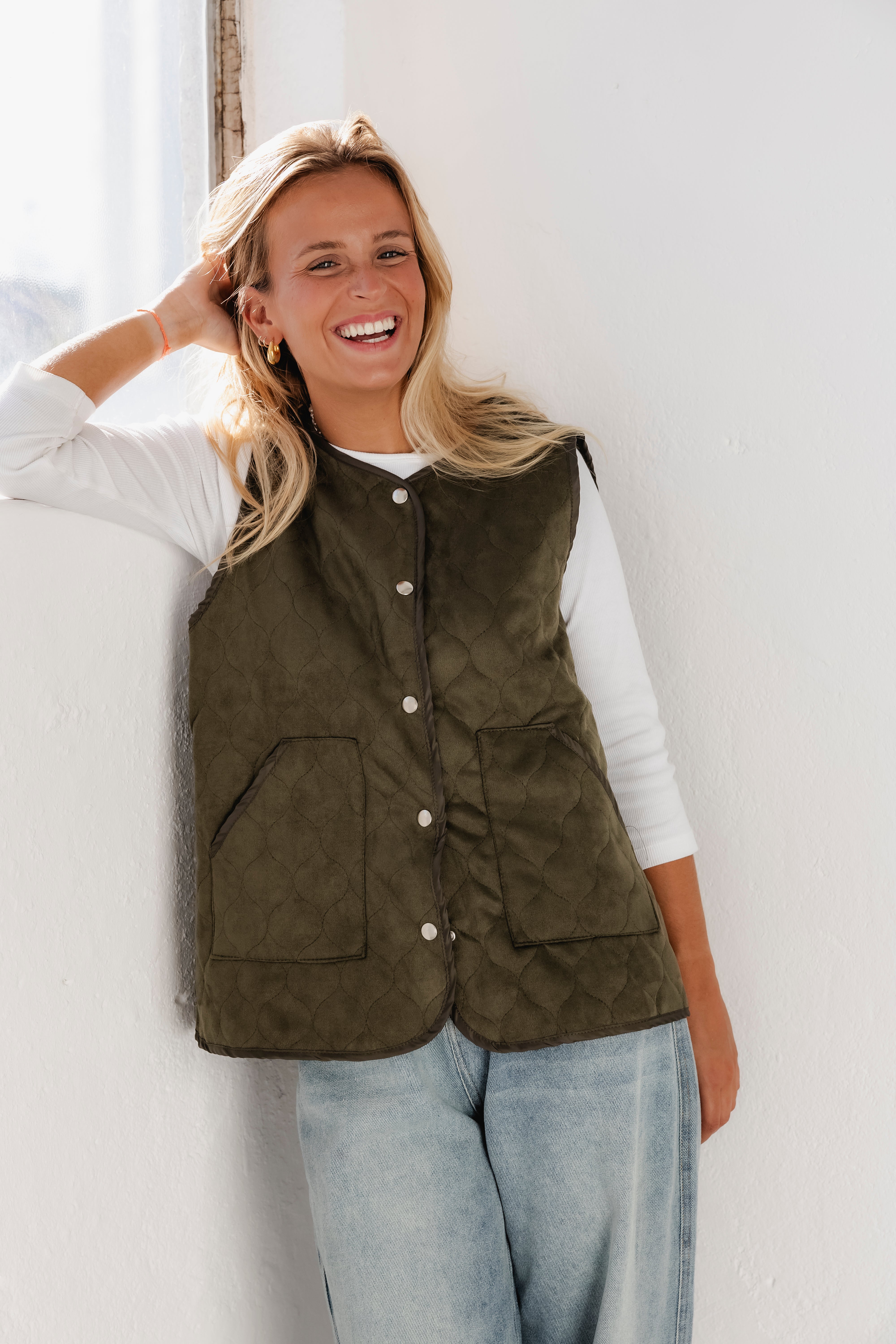 SUEDE GREEN VEST