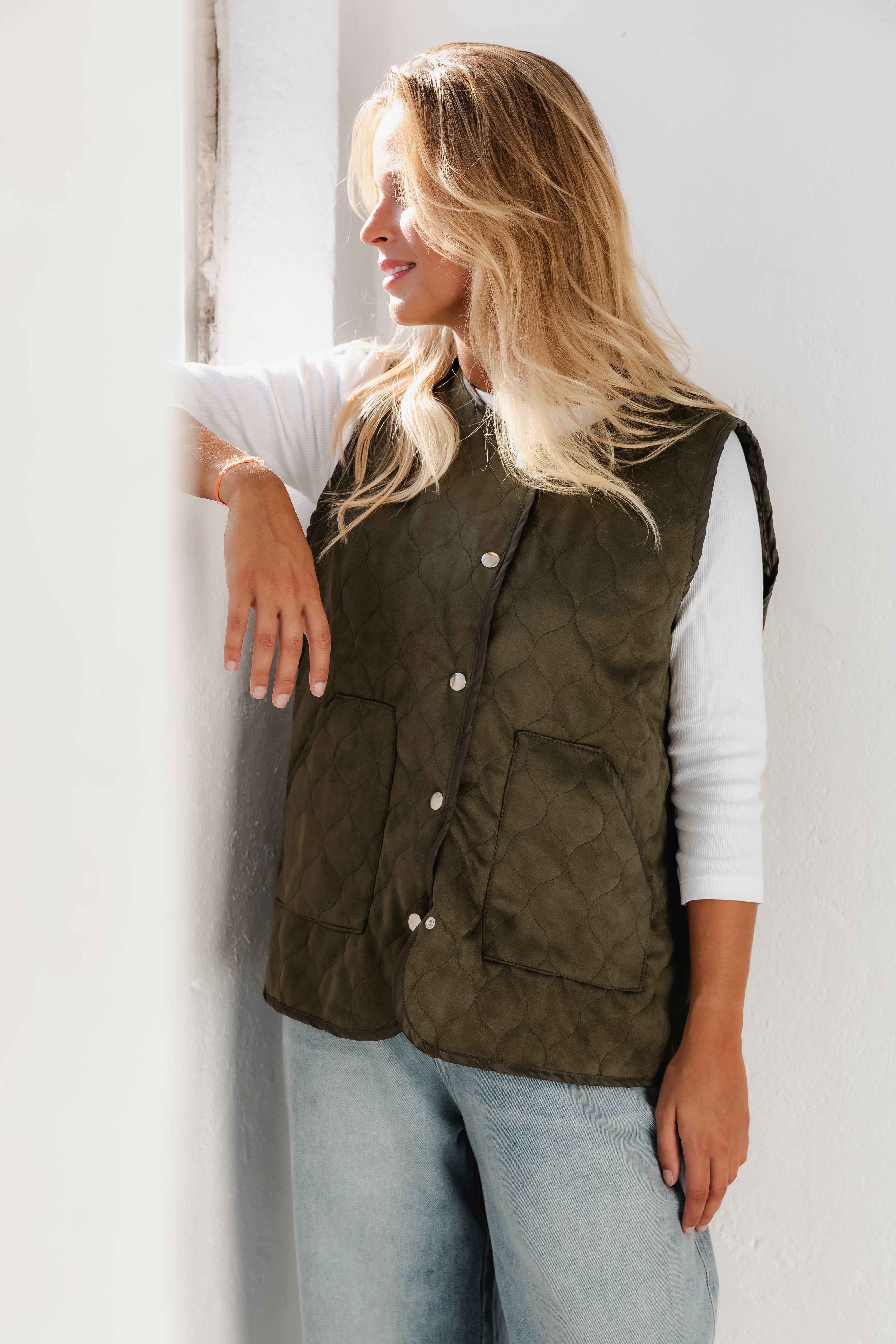 SUEDE GREEN VEST