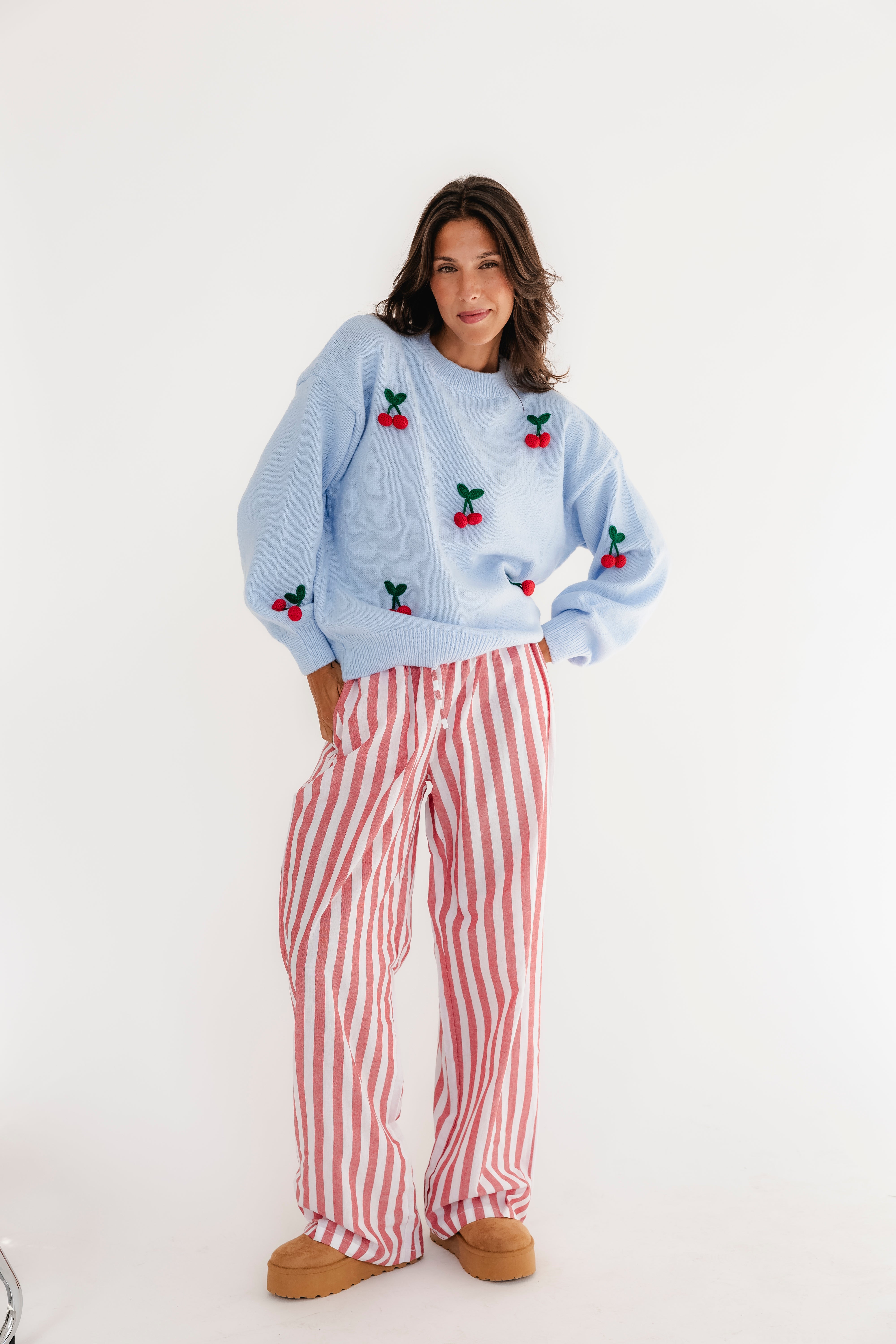 RED STRIPES TROUSERS