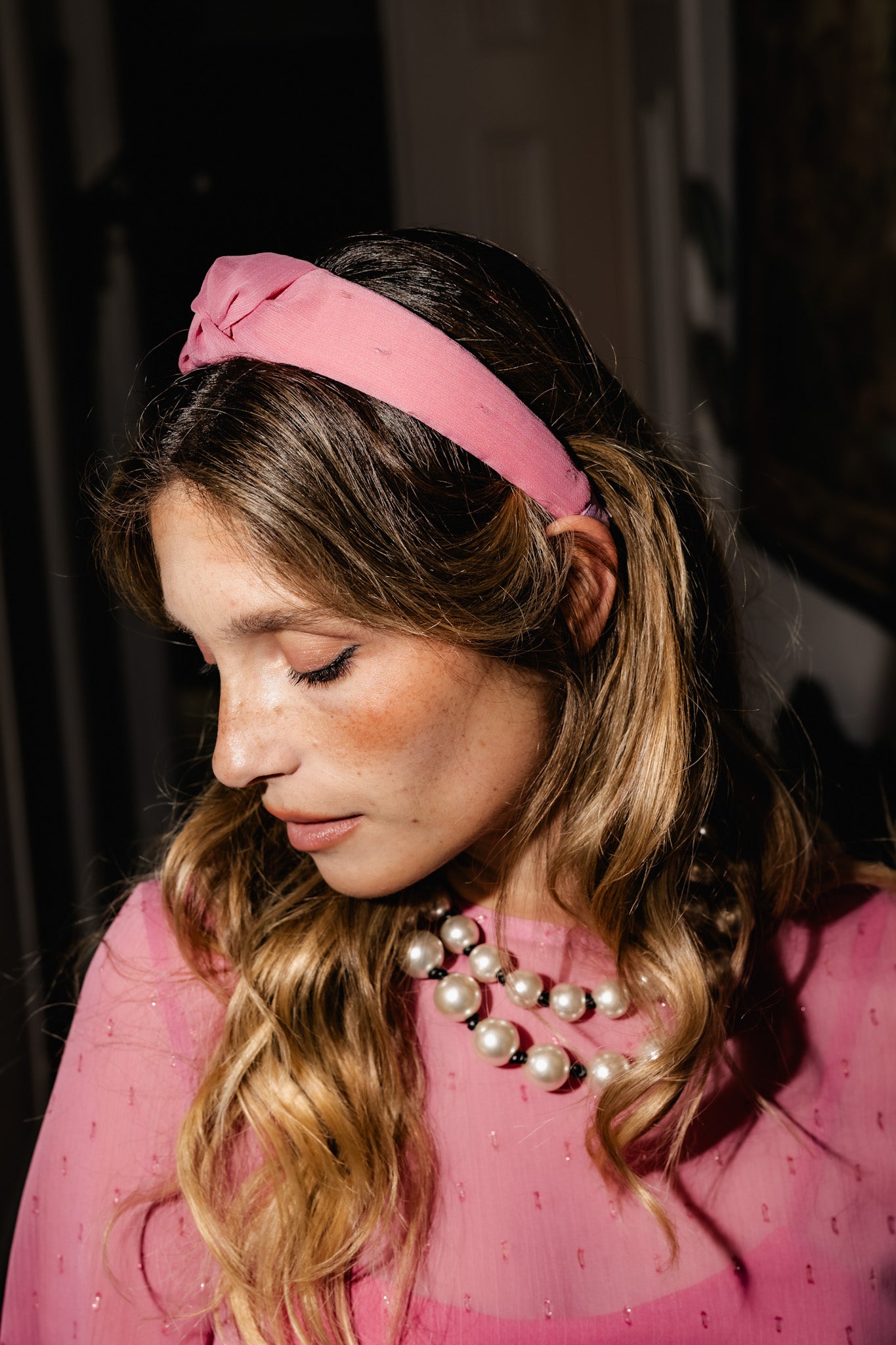 Headband Farfalla- Rosa