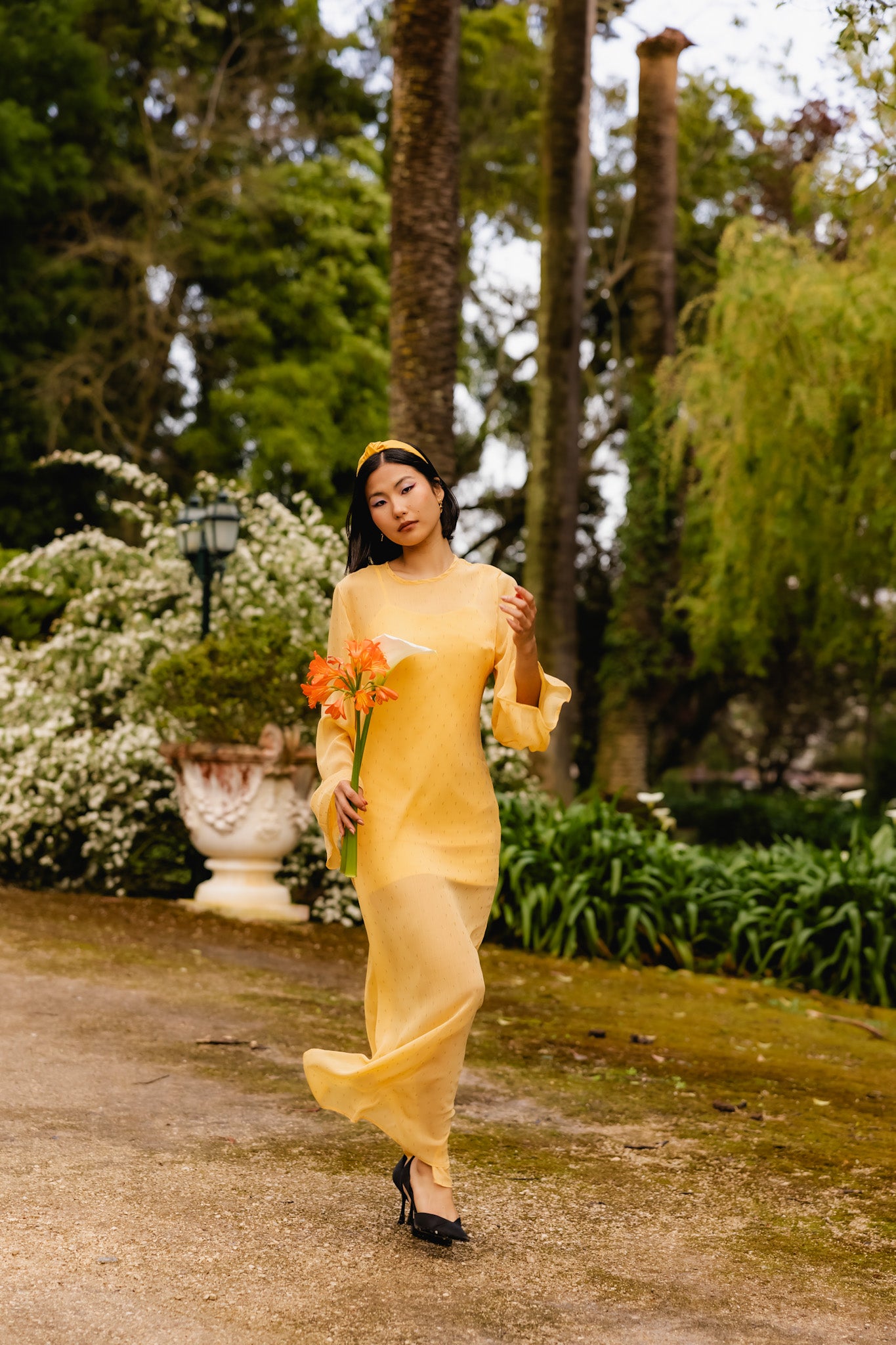 Vestido Farfalla - 2 em 1 - Amarelo