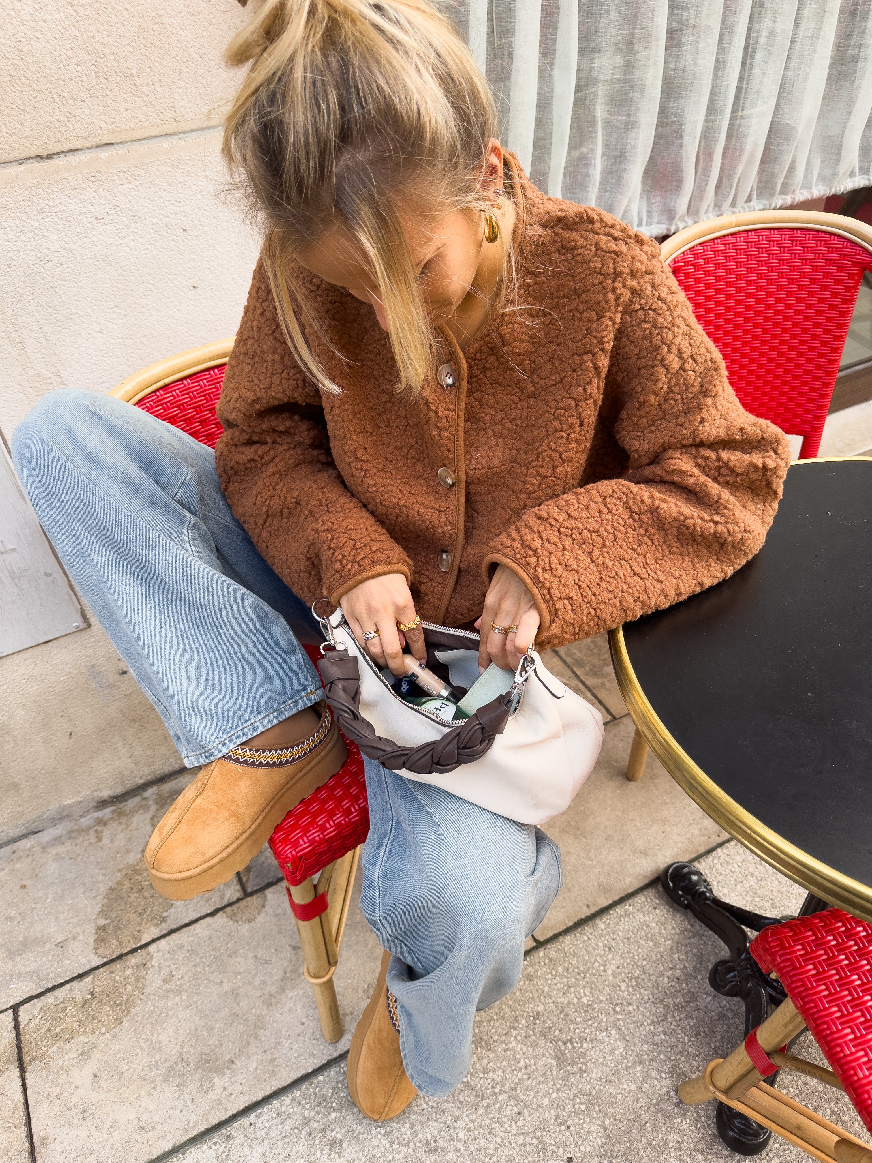 FUR JACKET- LIGHT BROWN