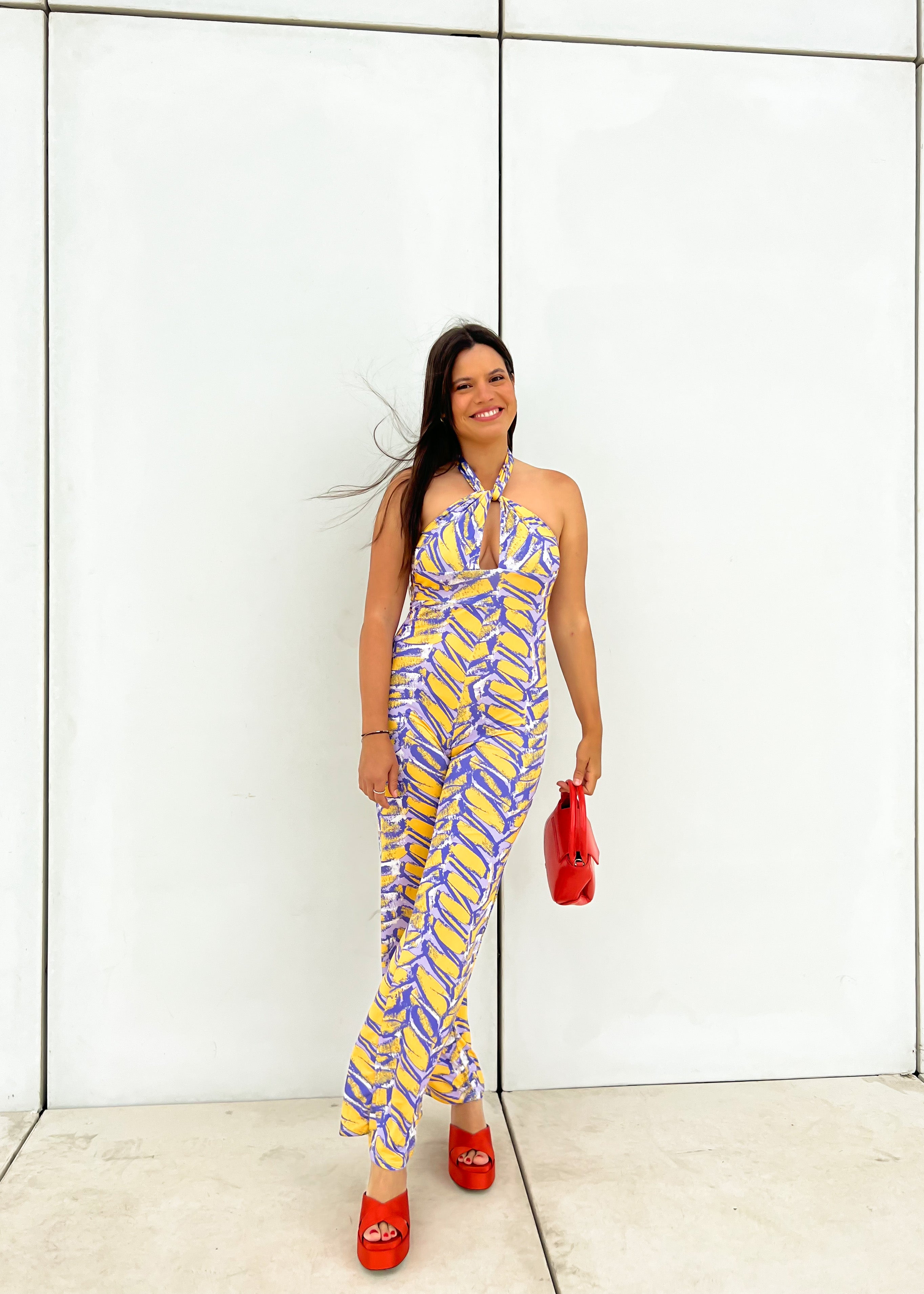 YELLOW LILAC JUMPSUIT